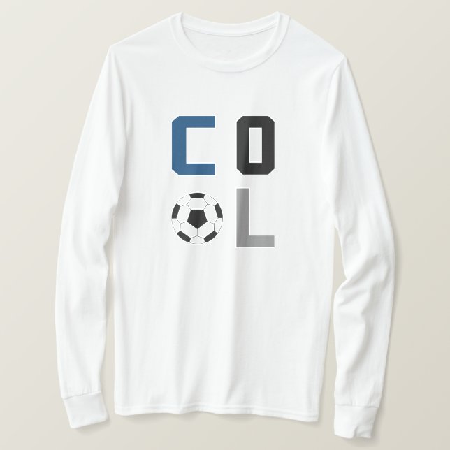 Soccer Cool (blue) T-Shirt (Design Front)