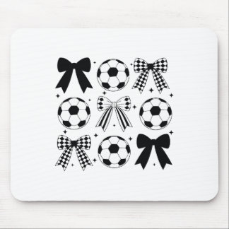 Soccer Coquette Bow Funny Coquette Bow Soccer Grap Mouse Pad