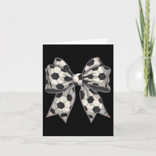 Soccer Coquette Bow Soccer Mom Mothers Day Soccer  Card