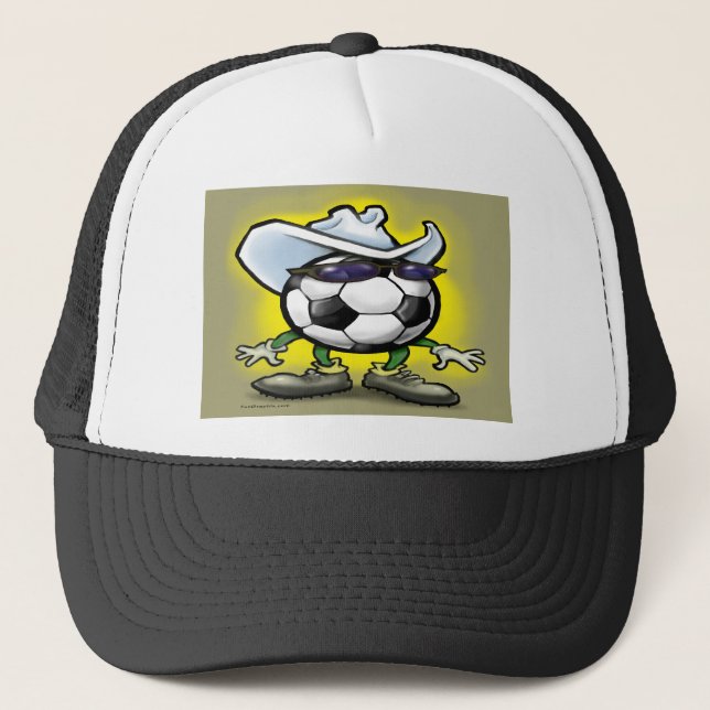 Soccer Cowboy Trucker Hat (Front)