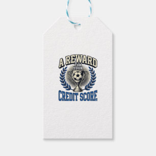 Soccer Credit Score Vintage Trophy Gift Tags