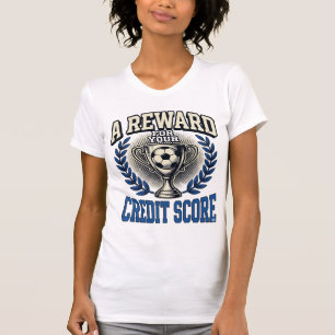Soccer Credit Score Vintage Trophy T-Shirt