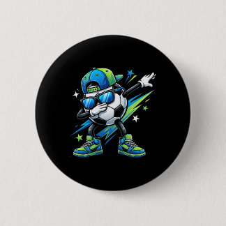 Soccer Dabbing Sports Cool Boys Girls Game Day Spo 2 Inch Round Button