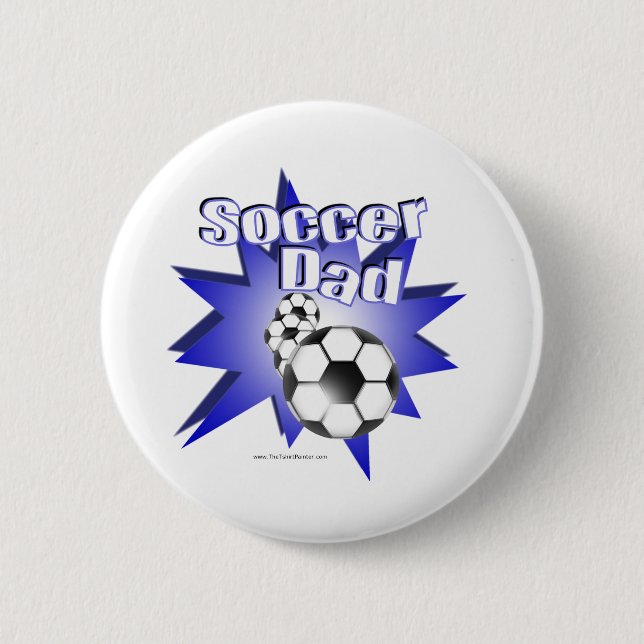 Soccer DAD 2 Inch Round Button (Front)