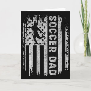 Soccer Dad American Flag Usa On Ck Father Soccer D Card