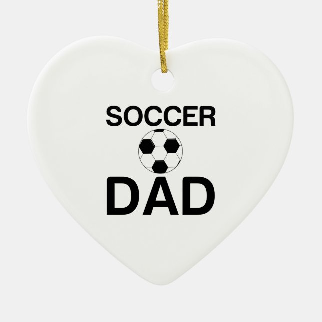 SOCCER DAD CERAMIC ORNAMENT (Front)