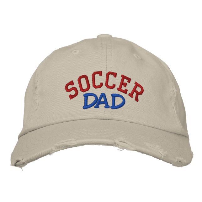 SOCCER, Dad - Customized - Customized Embroidered Hat (Front)