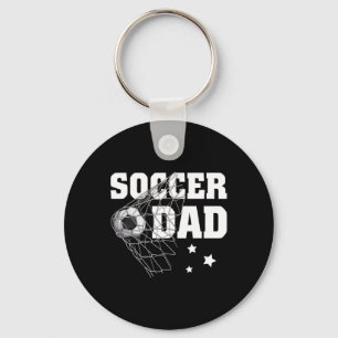 Soccer Dad Daddy Soccer Sport Lover Fan Fathers Da Keychain