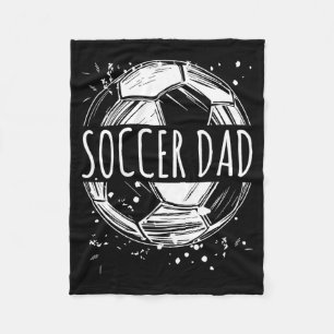 Soccer Dad Distressed Vintage Father S Day Apparel Fleece Blanket