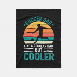 Soccer Dad Retro Sunset Fleece Blanket