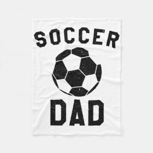 Soccer Dad, Team Coaching Father Fleece Blanket