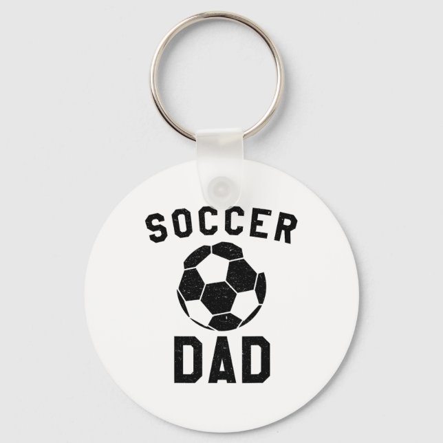 Soccer Dad, Team Coaching Father  Keychain (Front)
