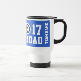 Soccer dad travel mug Customizable team name
