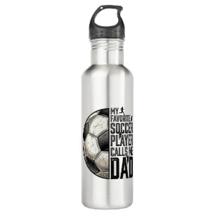 Soccer Dad Vintage Engraving Quote Vector Design_1 710 Ml Water Bottle
