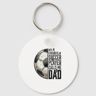 Soccer Dad Vintage Engraving Quote Vector Design_1 Keychain