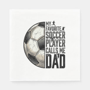Soccer Dad Vintage Engraving Quote Vector Design_1 Napkin