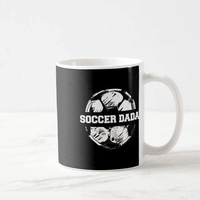 Soccer Dada Soccer Ll Split Funny Soccer Dad  Coffee Mug (Right)