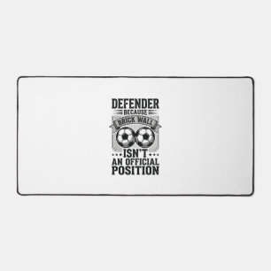 Soccer Defender Brick Wall Vintage Shirt Design_1 Desk Mat