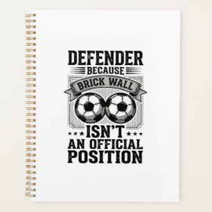 Soccer Defender Brick Wall Vintage Shirt Design_1 Planner