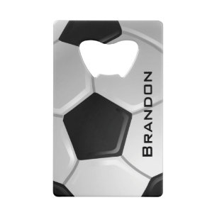Soccer Design Bottle Opener Wallet Bottle Opener