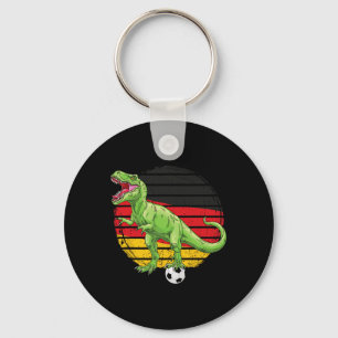 Soccer Dino Trex German Jersey Germany Flag Footll Keychain