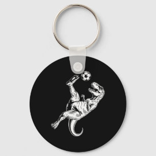 Soccer Dinosaur Kids Boys Men Soccer  Keychain