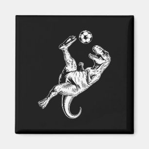 Soccer Dinosaur Kids Boys Men Soccer  Magnet