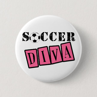 Soccer Diva 2 Inch Round Button