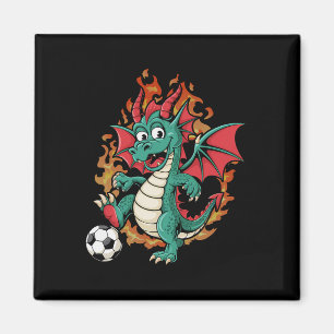 Soccer Dragon  Magnet