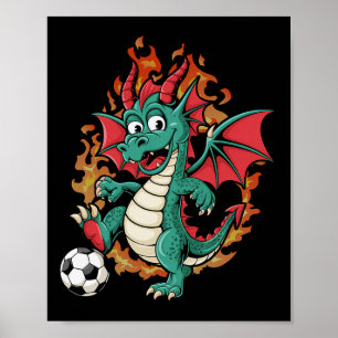 Soccer Dragon  Poster