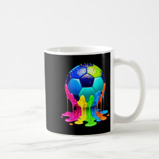 Soccer Drip Boys Ice Cream Drip Colorful For Boys Coffee Mug