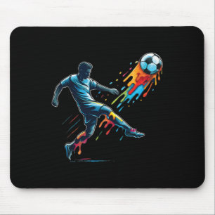 Soccer Drip Kids Youth Soccer Mouse Pad