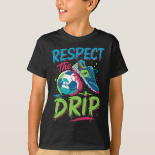 Soccer Drip Melting Ice Cream Respect The Drip Boy T-Shirt