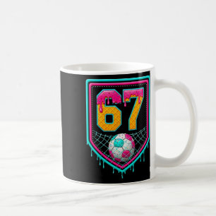 Soccer Drip Number 67 Soccer Player Coffee Mug