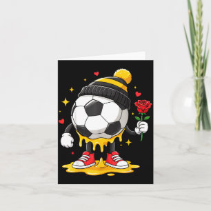 Soccer Drip Valentine Boys & Men Valentines Da Card
