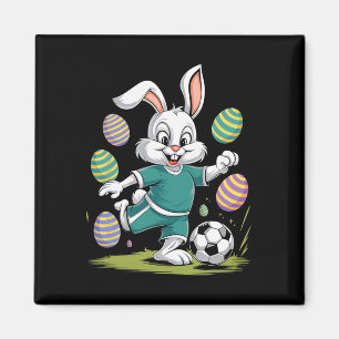 Soccer Easter Shirt Boys Kids Easter Bunny Soccer Magnet