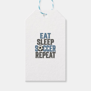 Soccer Eat Sleep Repeat Vintage Typography Shirt_1 Gift Tags