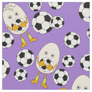 Soccer Egghead Pattern Fabric