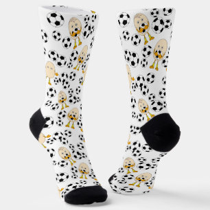 Soccer Egghead Pattern Socks