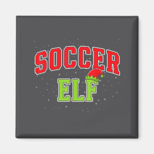 Soccer Elf Christmas Family Matching Group Xmas Magnet