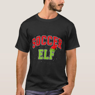 Soccer Elf Christmas Family Matching Group Xmas  T-Shirt