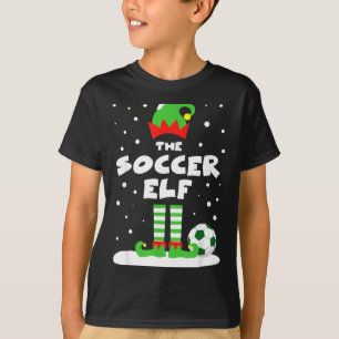 Soccer Elf Matching Group Family Holiday Christmas T-Shirt