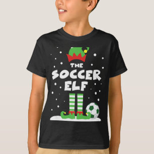 Soccer Elf Matching Group Family Holiday Christmas T-Shirt
