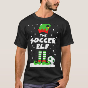 Soccer Elf Matching Group Family Holiday Christmas T-Shirt