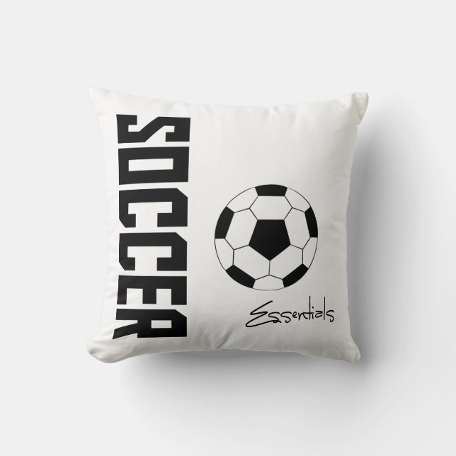 Soccer Essentials Coussin (noir) (Recto)