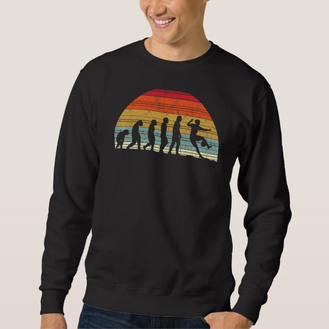 Soccer Evolution  Evolution Of Man Soccer Player Sweatshirt (Front)