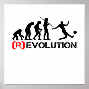 Soccer Evolution / Revolution Chart Poster