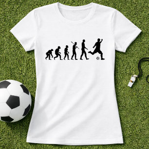 Soccer Evolution Silhouette; Football Evolution  T-Shirt
