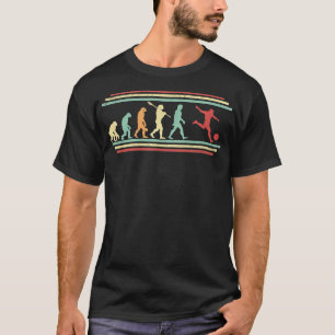 Soccer Evolution  Vintage Style Soccer Player Kick T-Shirt
