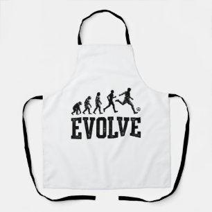 Soccer Evolution Vintage Vector Shirt Design_1 Apron